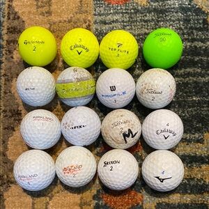 16 pack of balls perstine golf balls